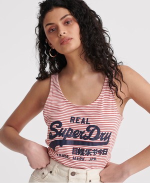 Superdry Vintage Stripe Classic Női Mellény Csíkok | EBFIO4932